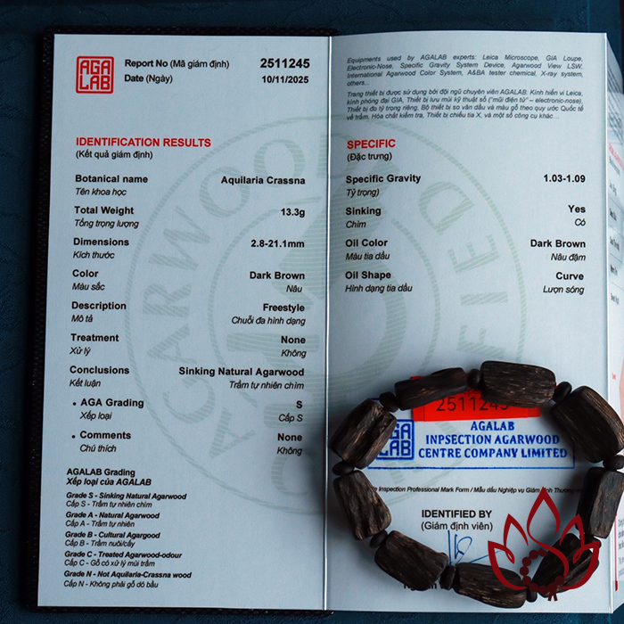 Vòng Trầm Hương Hạt Trúc Thô | Trầm Bì Rễ Chìm Nước